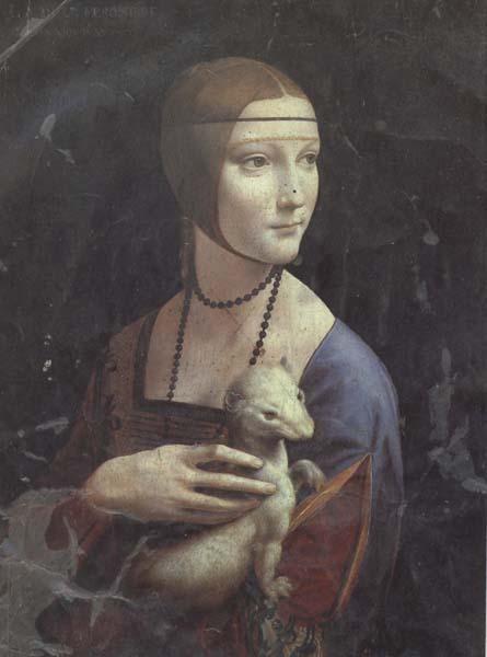 LEONARDO da Vinci Cecila Gallerani (mk45) France oil painting art